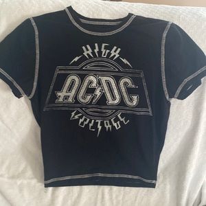 Forever 21 ACDC Baby Tee